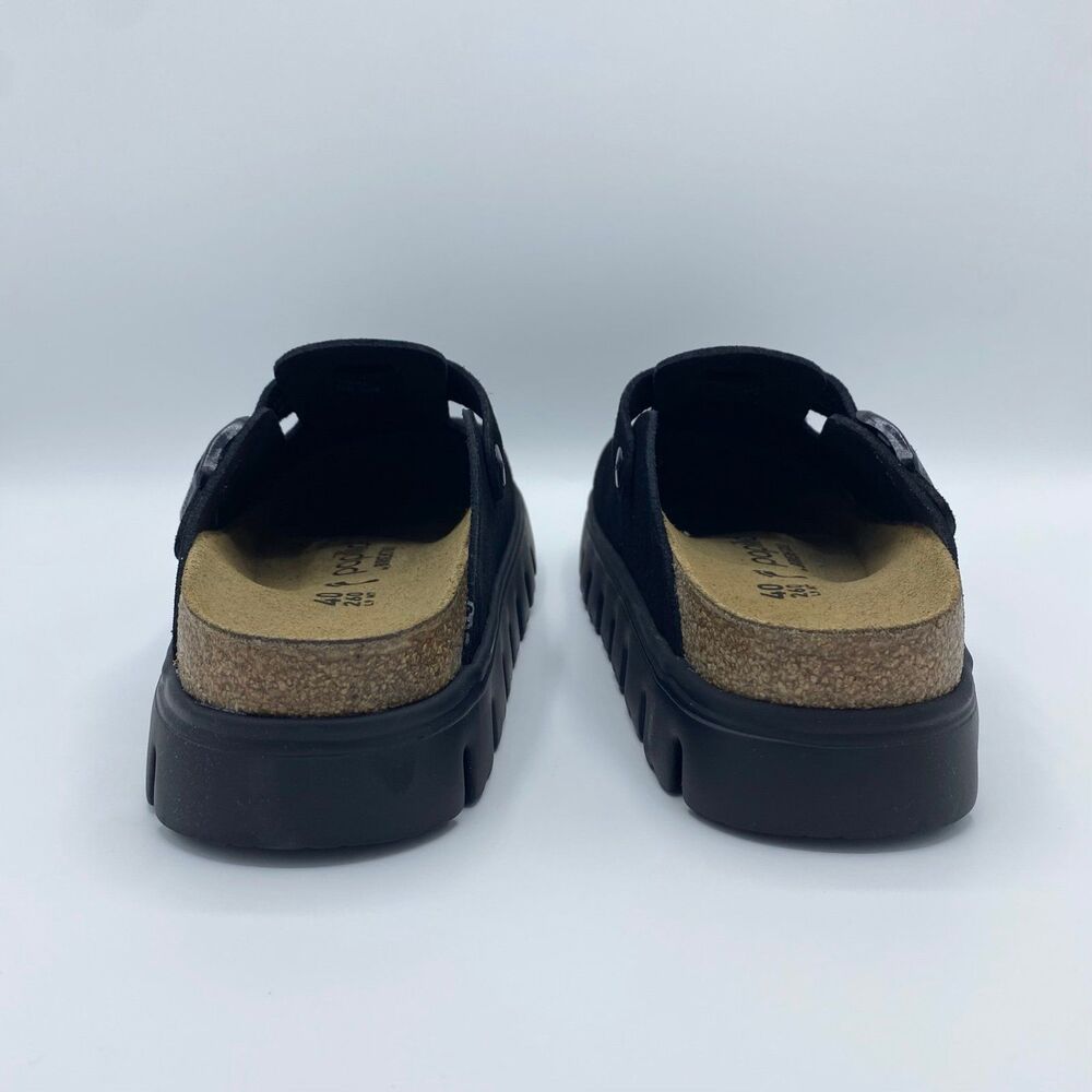Papillio By Birkenstock Black Suede Boston Clog Size 40 / US 9 - 9.5 - Picture 9 of 13